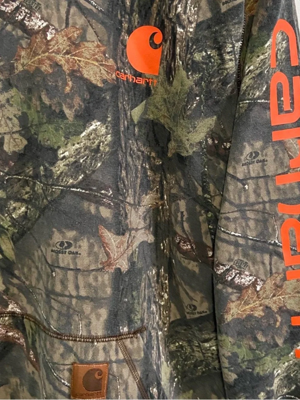 Carhartt Boy's Youth Real Tree Camo Pullover Hoodie Sweatshirt